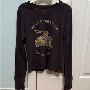 Aerie Graphic Long Sleeve Shirt